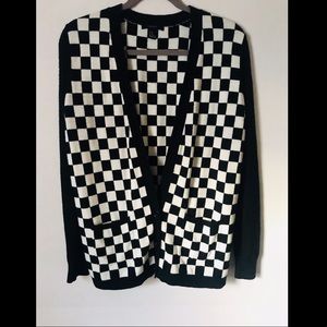 Forever21 Checkerboard Cardigan